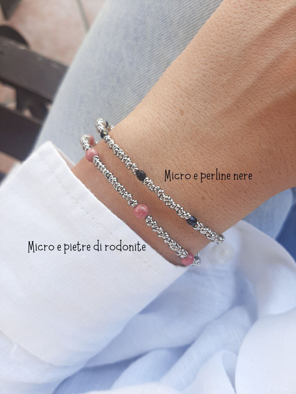 MICRO E PERLINE NERE